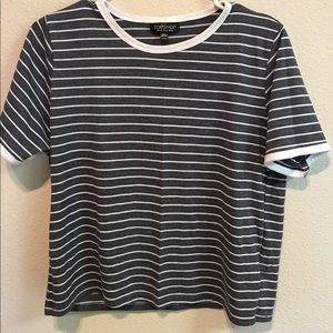 Never worn top shop stripe t shirt